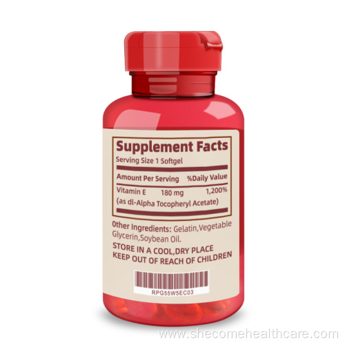 vitamin Immune And Antioxidant Health Vitamin E softgels